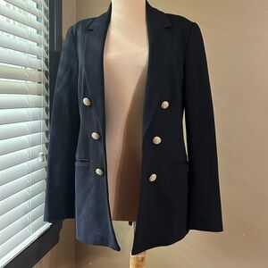 Tahari Black Blazer with Gold Buttons